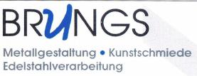 Brungs Logo, Edelstahlverarbeitung, Niederkassel Kunstschmiede